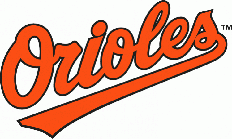 Baltimore Orioles 1995-2008 Wordmark Logo iron on paper